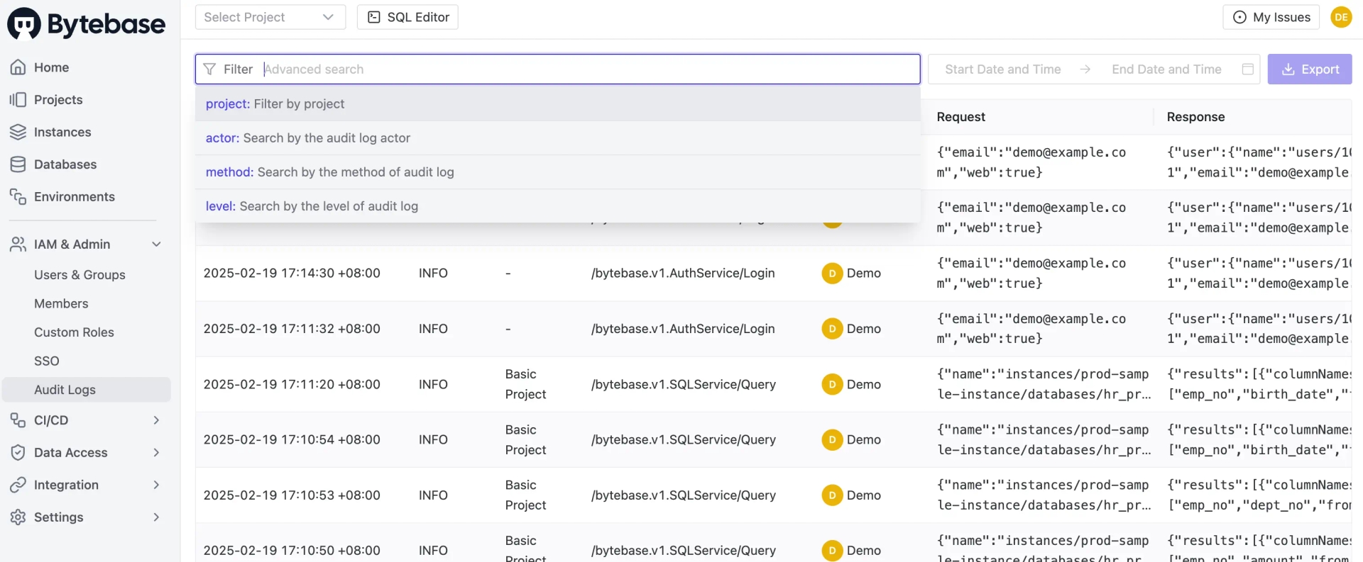 bytebase-audit