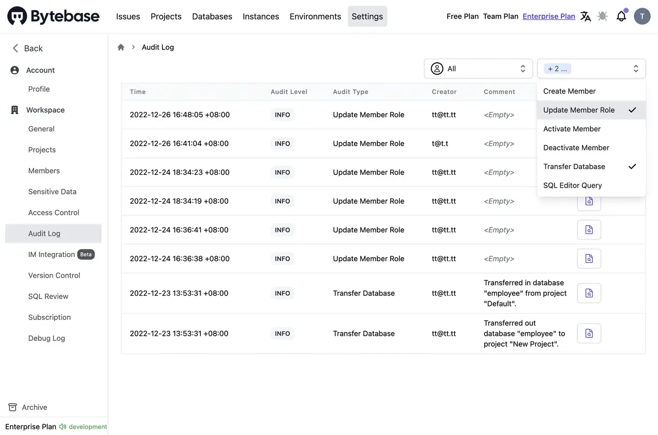 bytebase-audit-log
