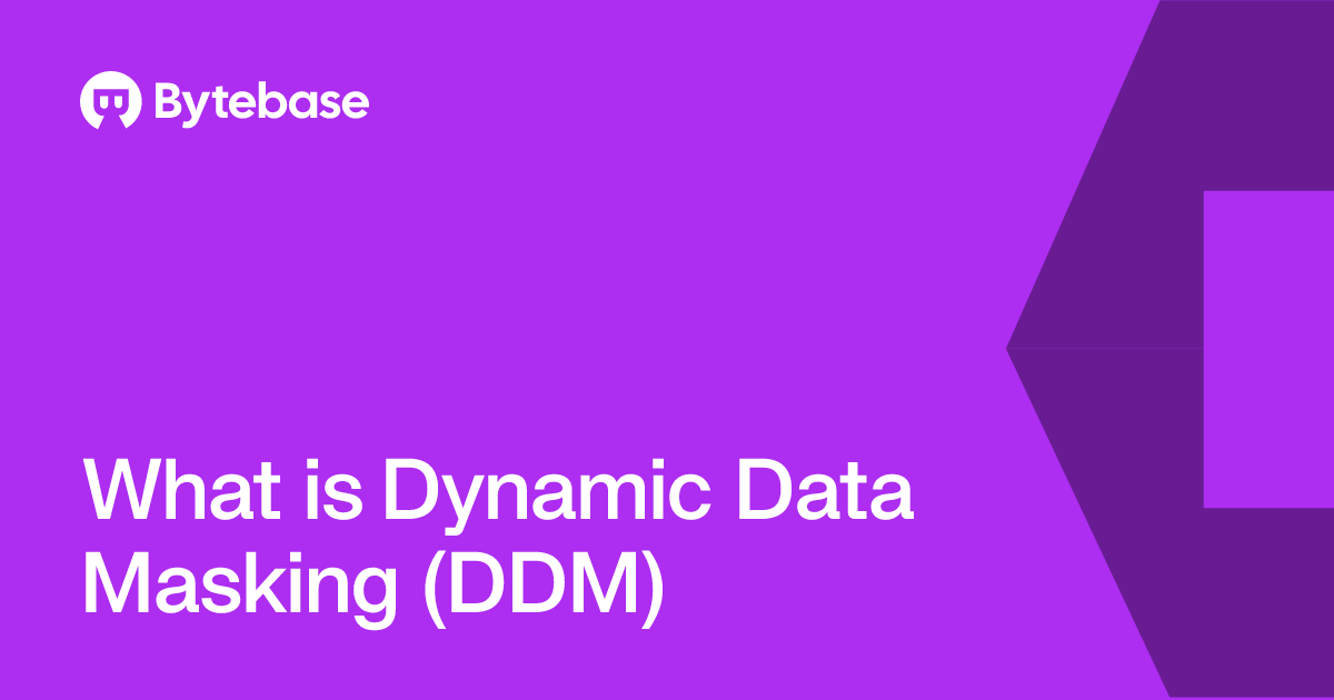 What is Dynamic Data Masking (DDM) | Bytebase